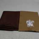 FOLINS&HOME Brown Square Tablecloth 60 x 60 Wrinkle Free Waterproof Polyester Table Cloths, Spillproof Heavy Duty and Washable Table Cover for Party, Banquet, Indoor and Outdoor - Rectangle/Oblong