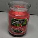 Candle-Lite Everyday Scented Juicy Watermelon Slice Single-Wick Jar Candle, 18 oz, Red