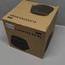 Dogit Elevated Dog Bowl, Stainless Steel Dog Food and Water Bowl for Large Dogs, Black, 73752