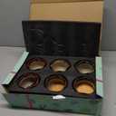 Cute Ceramic Succulent Planters, Garden Pots with Drainage and Attached Saucer, Set of 6 - Plants Not Included