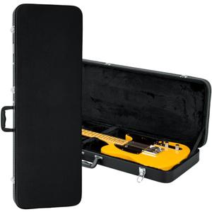 Gator Cases Hard-Shell Wood Case for Standard Electric Guitars, Fits Fender Strat/Tele Style (GWE-ELEC)
