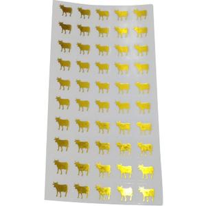 Beef Meal Stickers for Place Cards- Meal Stickers (Clear with Gold Icon) by Savor The Memories