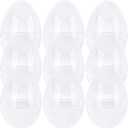 12 Inch/ 10 Inch/ 8 Inch Giant Plastic Clear Easter Egg 5/ 7/ 9/ 10/ 12/ 15 Pcs Empty Oversize Easter Egg Jumbo Plastic Eggs Fillable for Easter Fillers Party Favor (9 Pcs - Clear (10 Inch))