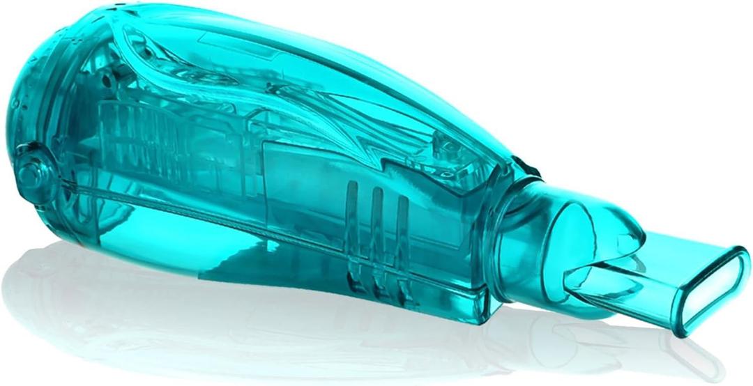 Flutter Valve, Breathing Exercise Device, Medical-Grade Material, Adjustable Resistance, Home Use Airway Device (Medium)