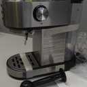 AMZCHEF Espresso Machine with 20 Bar, Professional Espresso Maker with Milk Cream/Steam Stick, Compact Stainless Steel Coffee Machines, 34oz Household Detachable Water tank, Gift for Dad or Mom