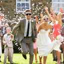 Bride and Groom Sunglasses, 2 Pack White and Black Groom Sunglasses, Wedding Party Accessories for Couples, Fun Photo Props for Bachelorette and Bachelor Parties