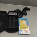 Switch 2 Accessories Bundle, 20 in 1 Game Kits, Hard Shell Carrying Case, Switch 2 Controller Charger, Screen Protector,Grips for Joy Con,Steering Wheels for Mario Kart, Clear Protective Cover CaseGift Pack (Carbon Black, Switch 2 7.9 Inch)