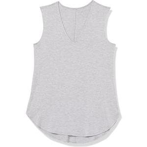 Amazon Essentials Women's Jersey Standard-Fit V-Neck Tank Top (Previously Daily Ritual), Light Grey Heather, XX-Large