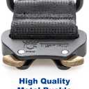 TSPRO Premium Dog Collars Tactical Dog Collar with Patch and Heavy Duty Quick-Release Metal Buckle Durable Thick and Adjustable for Medium to Large Dogs (Green L) (Patch-Equipped L (18.5"-25" Adjustable))