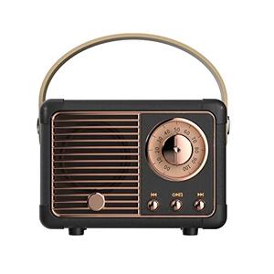Dosmix Retro Bluetooth Speaker, Vintage Decor,Small Wireless Bluetooth Speaker,Cute Old Fashion Style for Kitchen Desk Bedroom Office Outdoor,Birthday Gifts for Women Men Teens
