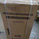 4.5 Cu.Ft Mini Fridge with Freezer, 2 Door Compact Refrigerator, Small Fridge with Adjustable Thermostat Energy Ultra Quiet, Mini Fridge Removable Glass Shelves for Bedroom Office Dorm Black