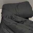 Love's cabin Full Comforter Set Black, 7 Pieces Full Bed in a Bag, All Season Bedding Sets with 1 Comforter, 1 Flat Sheet, 1 Fitted Sheet, 2 Pillowcase and 2 Pillow Sham