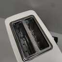 BELLA 2 Slice Toaster with Auto Shut Off - Extra Wide Slots & Removable Crumb Tray and Cancel, Defrost & Reheat Function - Toast Bread, Bagel & Waffle, White