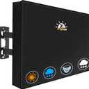 Zettum Outdoor TV Cover 43 Inch - 600D TV Cover Weatherproof & Waterproof for 40 to 43 Inch Outdoor TV, Heavy Duty TV Enclosure Protector for Outside Flat Screen TV (Size: 40"L x 6"D x 26"H)