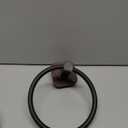 Towel Rack Aluminum Wood Towel Ring Hand Towel Holder for Bathroom Towel Rack Hanger for Kitchen Wall Mount Heavy Duty Storage, Walnut Black