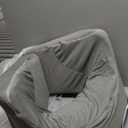 Soft Lap Desk Pillow for Adult, Extra Large Reading Pillow with Pocket, Arm Rest Pillow, Memory Foam Bed Rest Pillow can Reading, Working in Bed Floor Sofa (Grey)