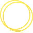2 Pcs Toy Hoop Exercise Hoop Detachable Adjustable Plastic Toy Ring Playground Equipment for School Colored Circles Exercise Ring for Teens Dog Agility Equipment(Yellow,20 Inch)