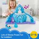 Fisher-Price Little People Toddler Toy Disney Frozen Elsas Ice Palace Musical Playset with Figures for Pretend Play Kids Ages 18+ Months 