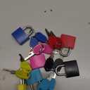 6Pcs Luggage Locks Small Suitcase Locks with Keys Plastic-Covered Mini Padlock for Suitcase Backpack Box Bag