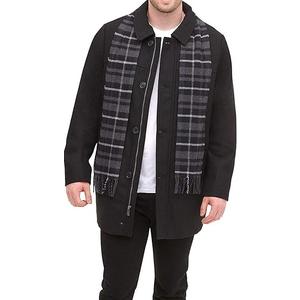 Dockers Men's Weston Wool Blend Scarf Coat Large 
