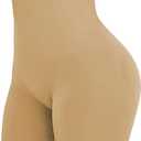 Lelinta Shapewear Shorts For Women Tummy Control High Waist Body Shaper Compression Thigh Slimmer Butt Lifter Panties (X-Small, Beige)