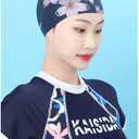 Swim Cap Women, Silicone Swimming Caps for Long Hair Anti Slip Waterproof Swim Caps for Womens Adult, Comfortable Bathing Cap Swimming Hats Fit for Curly Short Medium Long Thick Hairs Blue, One Size
