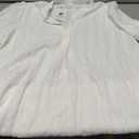 PerZeal Shirts Dress for Women V Neck Short Sleeves Casual Flowy Summer Beach Vacation Shifts (X-Large, 6330 White)