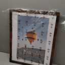 Wood 15x19 Picture Frame with 11x17 Mat Deep Brown, Display 11x17 with Mat or 15x19 Without Mat, Wood 15 by 19 Photo Frame, 15 x 19 Frame for Wall Hanging Display, Deep Brown