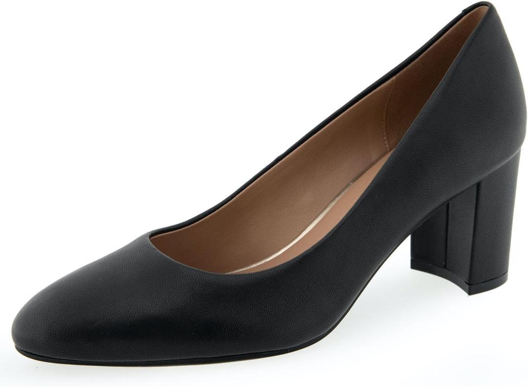 Aerosoles Women's Betsy Pump (10, Black Leather)