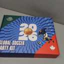 Soccer Fan Gear Set for 2026 World Tournament, Soccer Party Favors Kit with Flag,Scarf, Face Paint, Clapper, Horn&Glasses,Supporter Accessories for Game Day, Sports Event, Gift