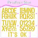 20 Sheets Glitter Letter Stickers, 264 PCS Bulletin Board Letters Large 4 Inch Self-Adhesive Alphabet Number Stickers Letters for Poster Board Mailbox Classroom Crafts Party Decor DIY Projects (Gold)