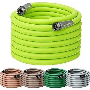 Flexzilla Garden Hose with SwivelGrip, 5/8 in. x 100 ft., Lightweight AllWeather Water Hose, Durable and Flexible, LeakFree Connections