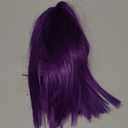 morvally Short Straight Purple Wig with Bangs Natural Looking Heat Resistant Hair Cosplay Costume Wigs (14 inches Dark Purple)