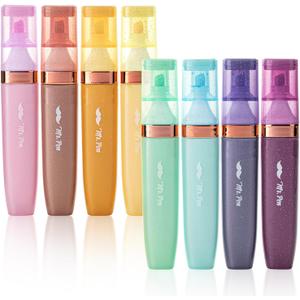 Mr. Pen- Glitter Highlighters, 8 Pack, Pastel & Metallic Colors, Chisel Tip Glitter Highlighter Markers for Journaling, Notes, Planners & Creative Highlighting