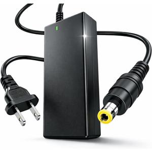 12V Gaming Monitor Power Supply 60W 5A Adapter for Sceptre C248W E248W E275W Anti-Flicker Replacement Charger with Braided Cable 5.5x2.5mm Plug Compatible with Supersonic HDTV