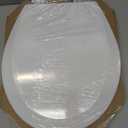 BEMIS 500EC 390 Toilet Seat with Easy Clean & Change Hinges, 1 Pack Round, Cotton White