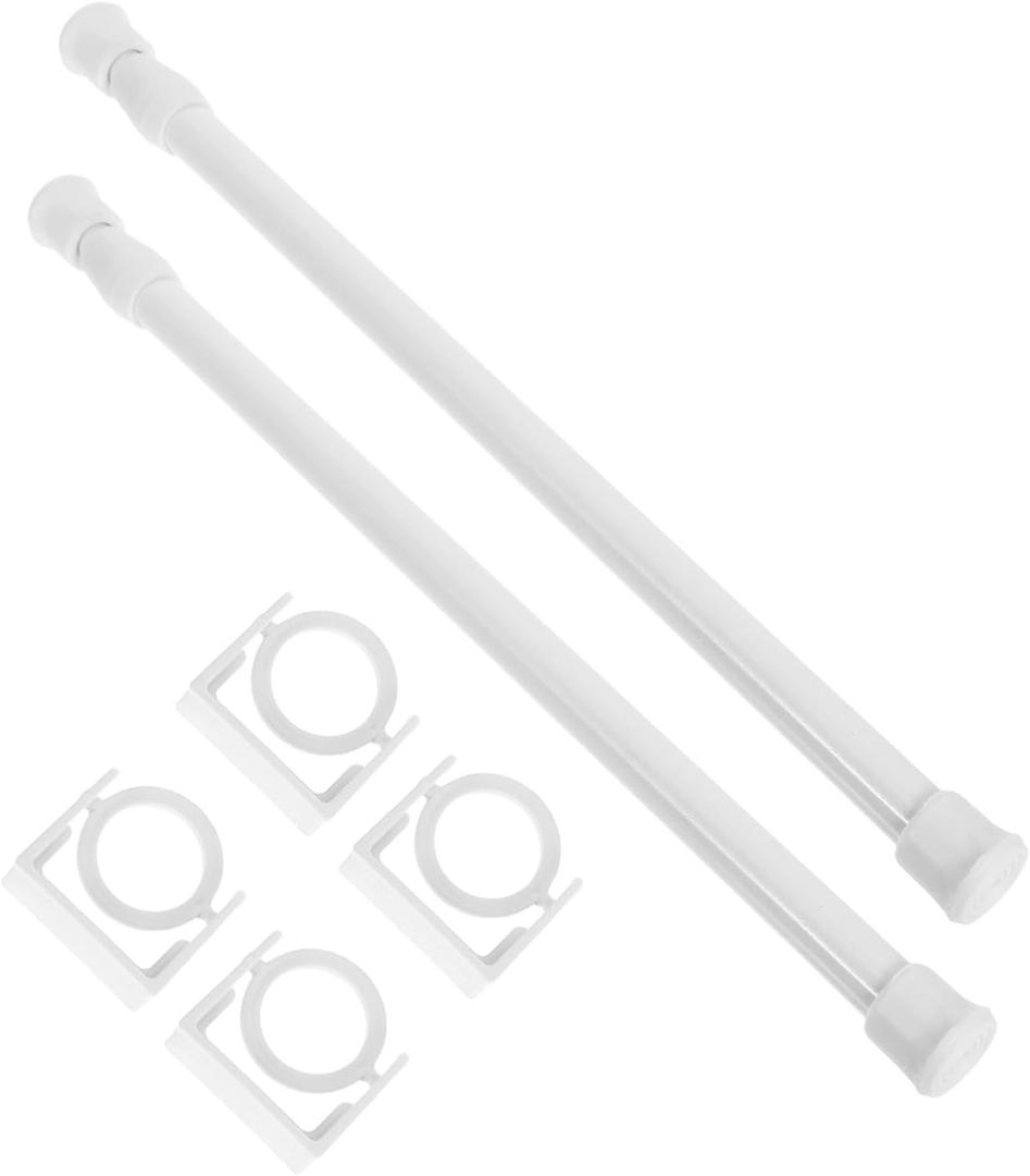 2Pcs Adjustable No Drill Towel Rods Versatile Towel Organizer for Bathroom and Saving Design Elegant Towel Holder Multifunctional Towel Rack