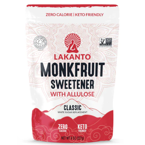 Lakanto Golden Monk Fruit Sweetener, 1:1 Sugar Replacement, Keto Diet Friendly, Zero Calorie, Kosher Sugar Substitute Crystal, Golden - 5 lb Bulk Size (EXP 01/30/2027)