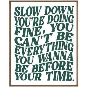 LUVADIAN Song Lyrics Wall art, Disco Pop 70s Retro Canvas Poster, Funky Trendy Retro Music Wall Art Decor for Home Music Studio Bedroom Girls Room, Gifts for Music Lovers 8x10 Inches