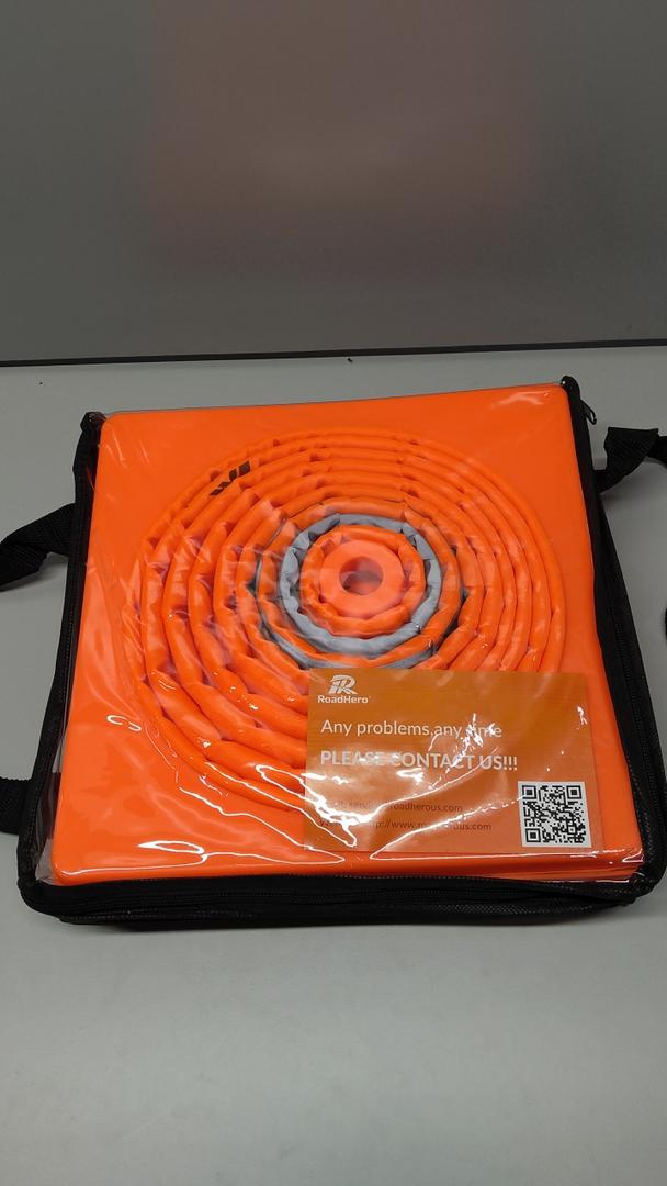 RoadHero 36 Inch Collapsible Traffic Safety Cones, Multi Purpose Pop-up Cones with Reflective Collar for Road Safety, Orange Cones for Driving Training, Parking Lots