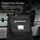 UPPAbaby Travel Bag for all Minu Stroller Models Backpack Style with Inner Wheel Bag + Storage Pocket - Durable Design with TravelSafe Protection