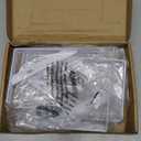 8-Piece Metal L Shaped Wall Shelf Bracket Rack Support 200x120x2mm Black