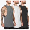 Men's Muscle Cut Off Gym Workout Stringer Tank Tops Bodybuilding Fitness T-Shirts 1/2/3 Pack Size XL
