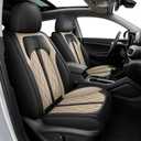 For Hyundai Tucson Seat Covers 2016 2017 2018 2019 2020 2021 Custom Fit for Tucson SE/Value/Limited/SEL/Sport/Ultimate Leather Car Seat Covers Protector Anti-Slip Fast Install (5 Seats Black&Beige)