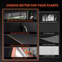 Spider Farmer 2026 Plant Stand with Grow Lights, 4-Tier Plant Shelf with 6Pcs 2ft Full Spectrum LED Lamp and Grow Tent, for Veg Seed Starting Plants Growth Greenhouse 28Lx14Dx59H (Update)