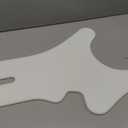 Durable Plastic Commode Transfer Board, 1/2 Inch x 28 Inches x 17 Inches