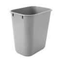 Rubbermaid Commercial Products Deskside Wastebasket/Trash Can, 3.25-Gallon/13-Quart, Gray, Plastic, for Bedroom/Bathroom/Office, Fits Under Desk/Sink/Cabinet