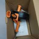 Drain Auger, Clog Remover with Drill Adapter, 25 Feet Flexible Plumbing Snake Use Manually or Powered for Kitchen, Bathroom and Shower Sink, Comes with Gloves (orange)