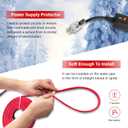 OEBLD Heat Tape for Water Pipes 3FT, Replaceable Smart Thermostat for Pipe Freeze Protection, Self-Regulating Roof Deicing Cable for Metal and Plastic Home Pipes, 110-120V