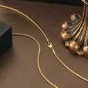Necklace 14k Gold Chain for Women 2mm Rope Gold Chain Necklace Womens Men Non-Tarnish & Dainty Necklaces for Women Men All Lengths 16-26 Inches